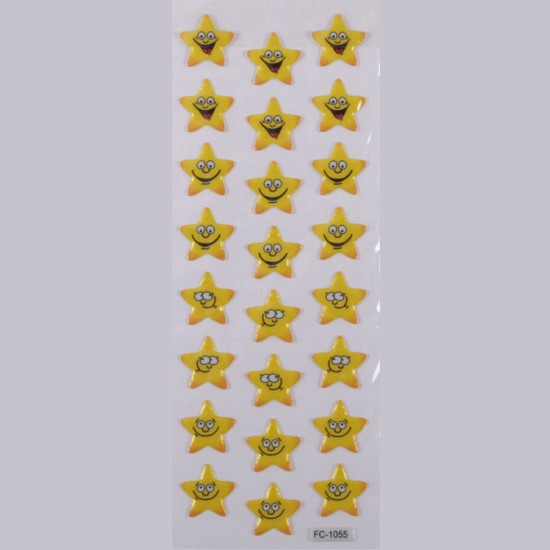 Stern Lächeln Face Sticker Aufkleber - FC1055 - Mytortenland